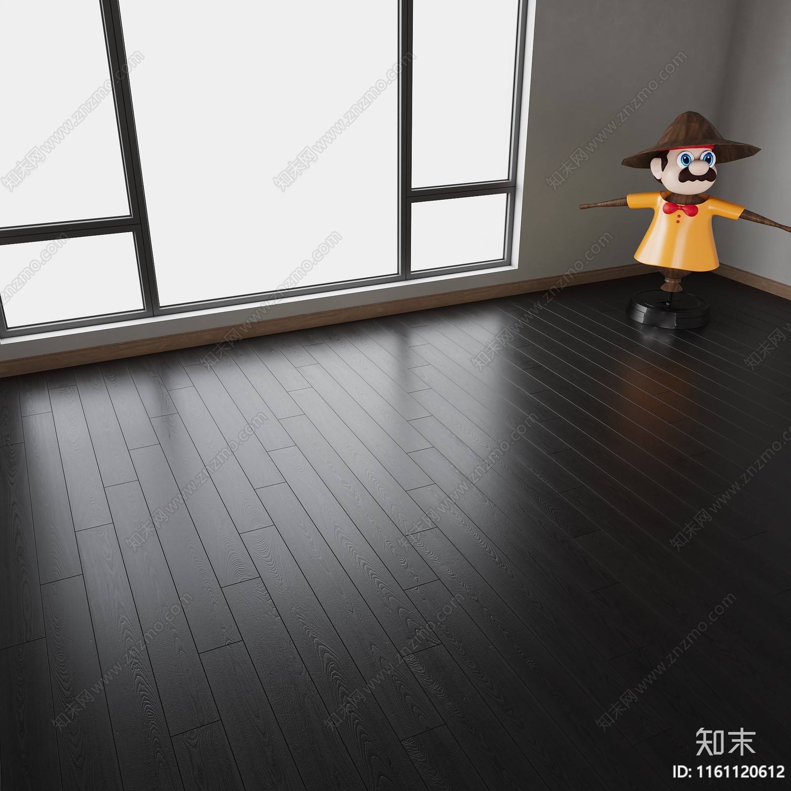 FG黑色木地板贴图下载【ID:1161120612】