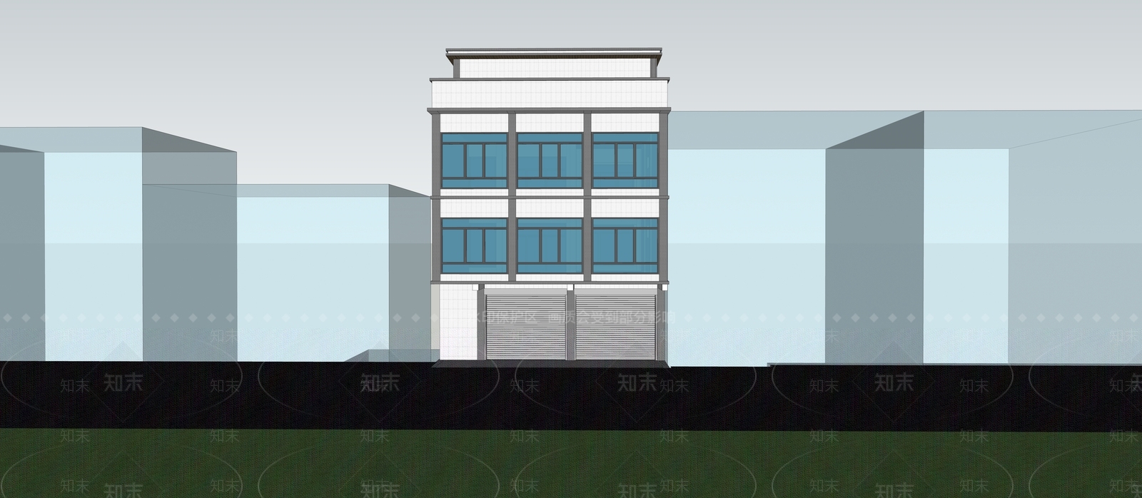 现代乡村自建房SU模型下载【ID:1161123281】