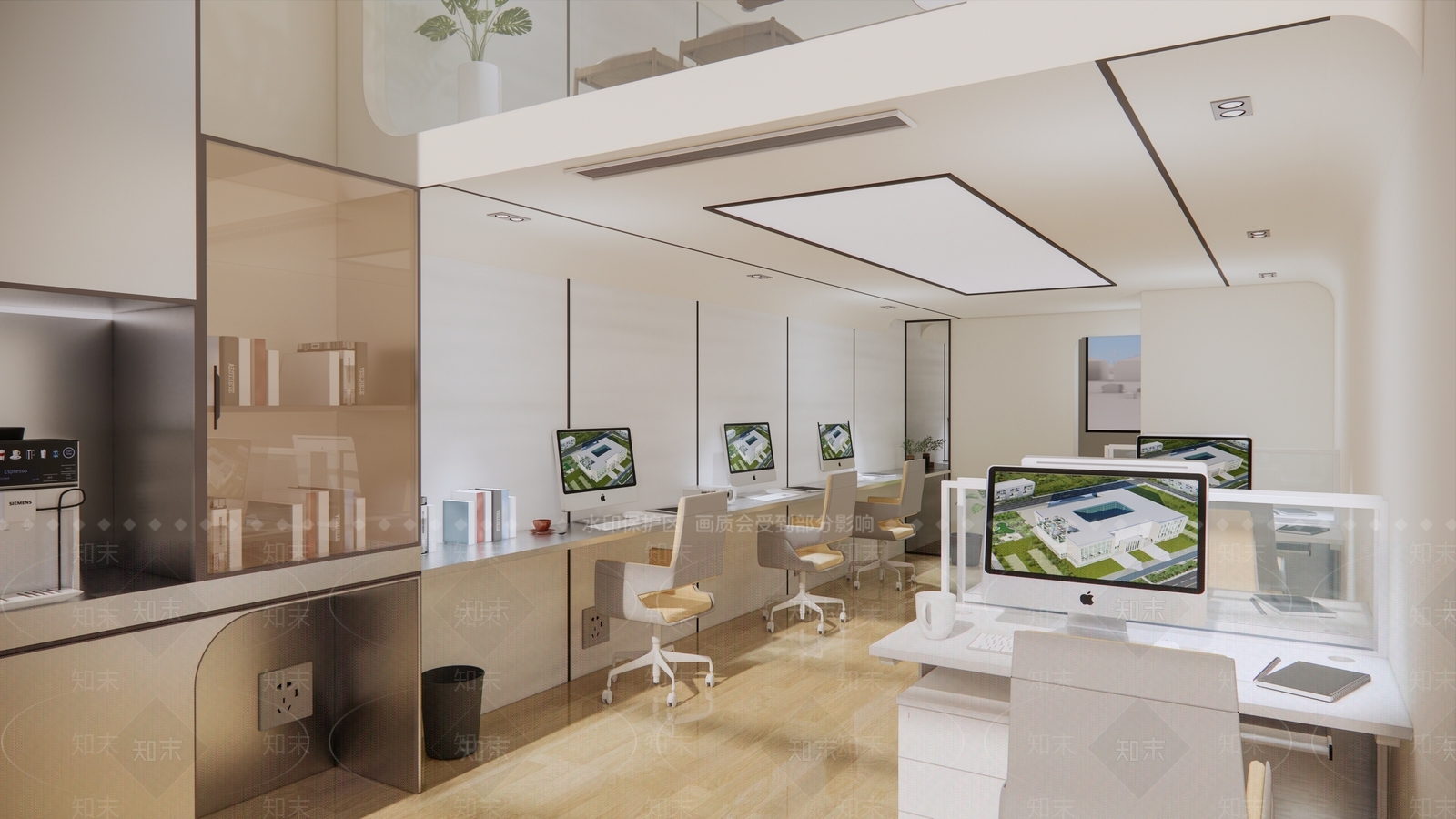 现代loft复试工作室办公空间3D模型下载【ID:1161124465】
