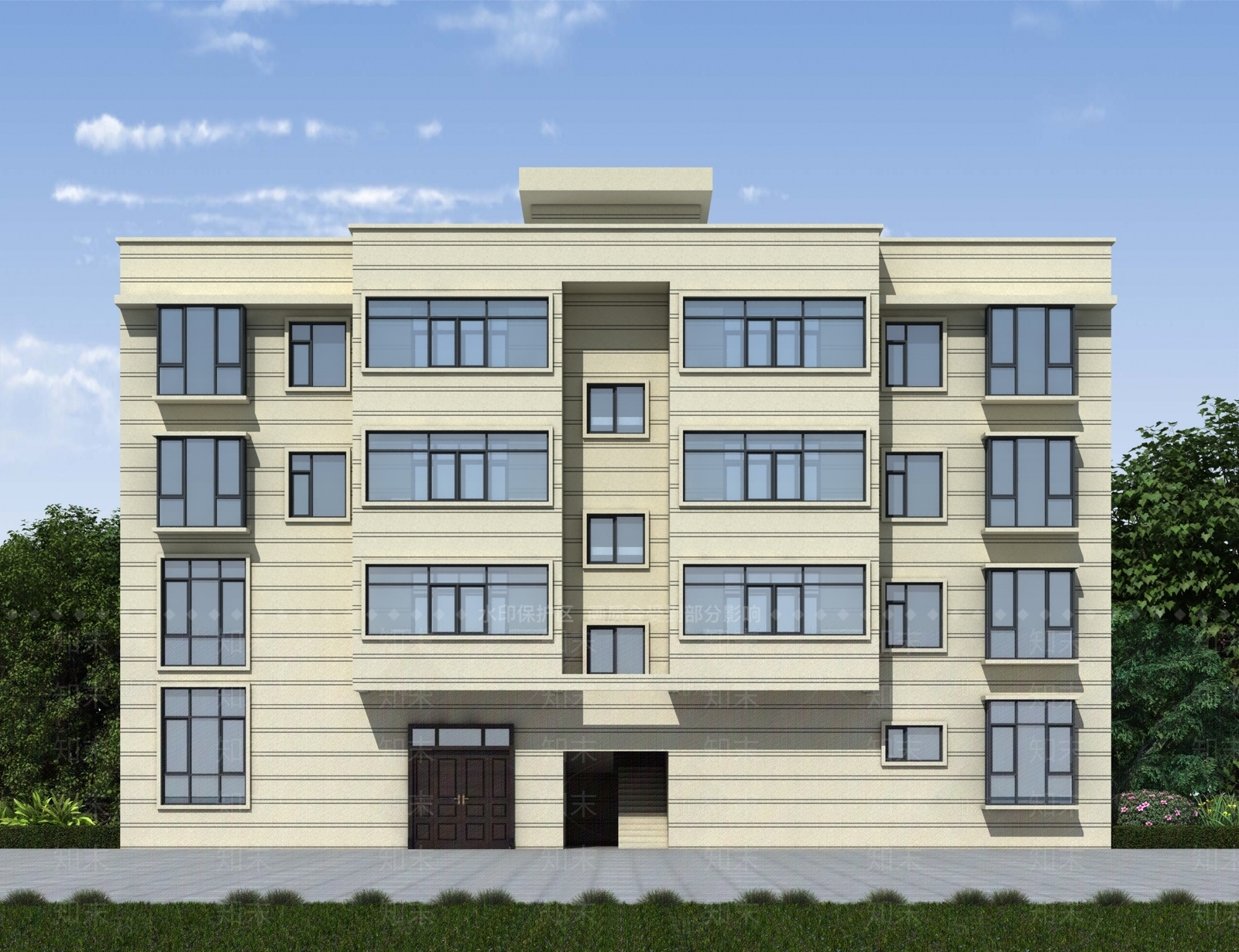 现代单体建筑3D模型下载【ID:1161125897】