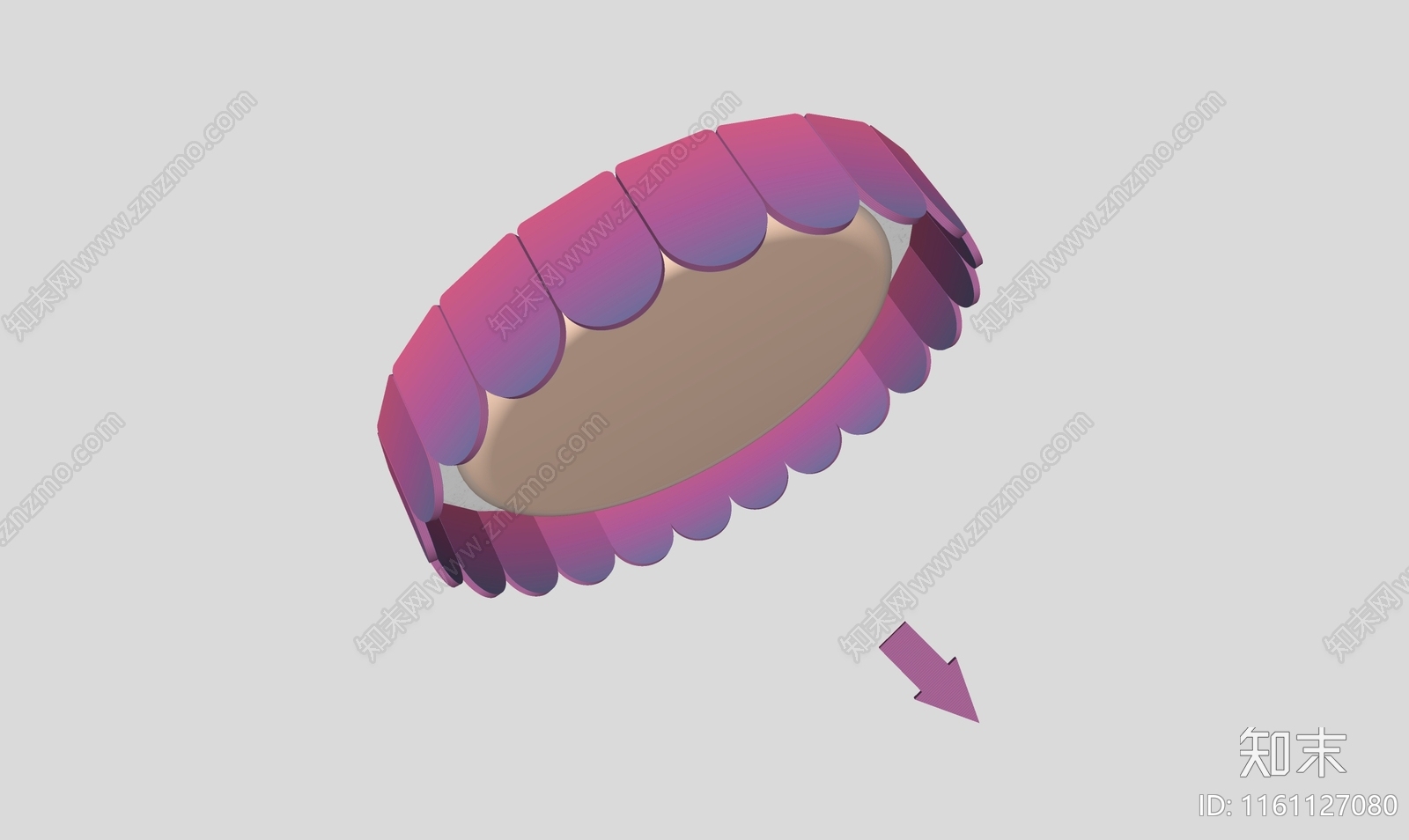 现代彩色吸顶灯SU模型下载【ID:1161127080】