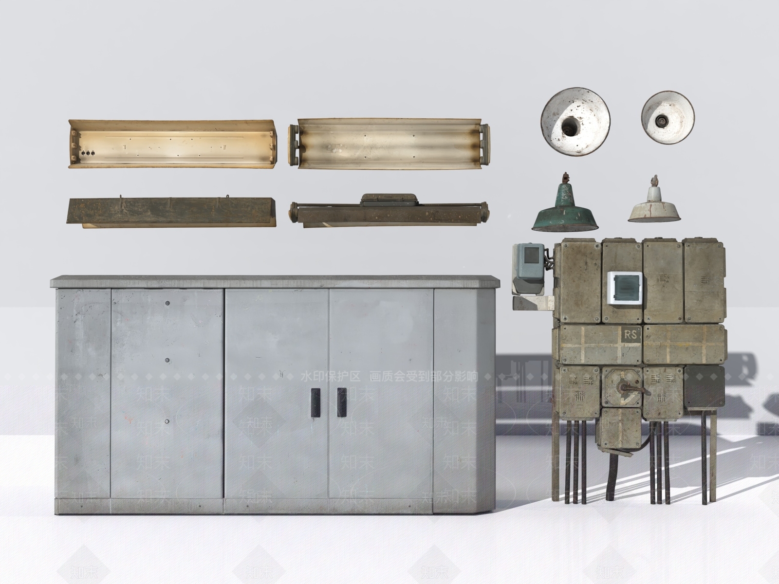 现代变压器3D模型下载【ID:1161135813】