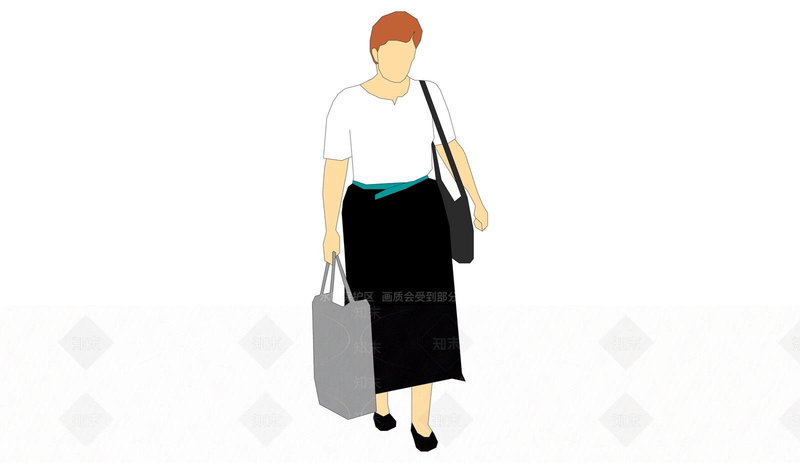 2D女人SU模型下载【ID:1161137331】