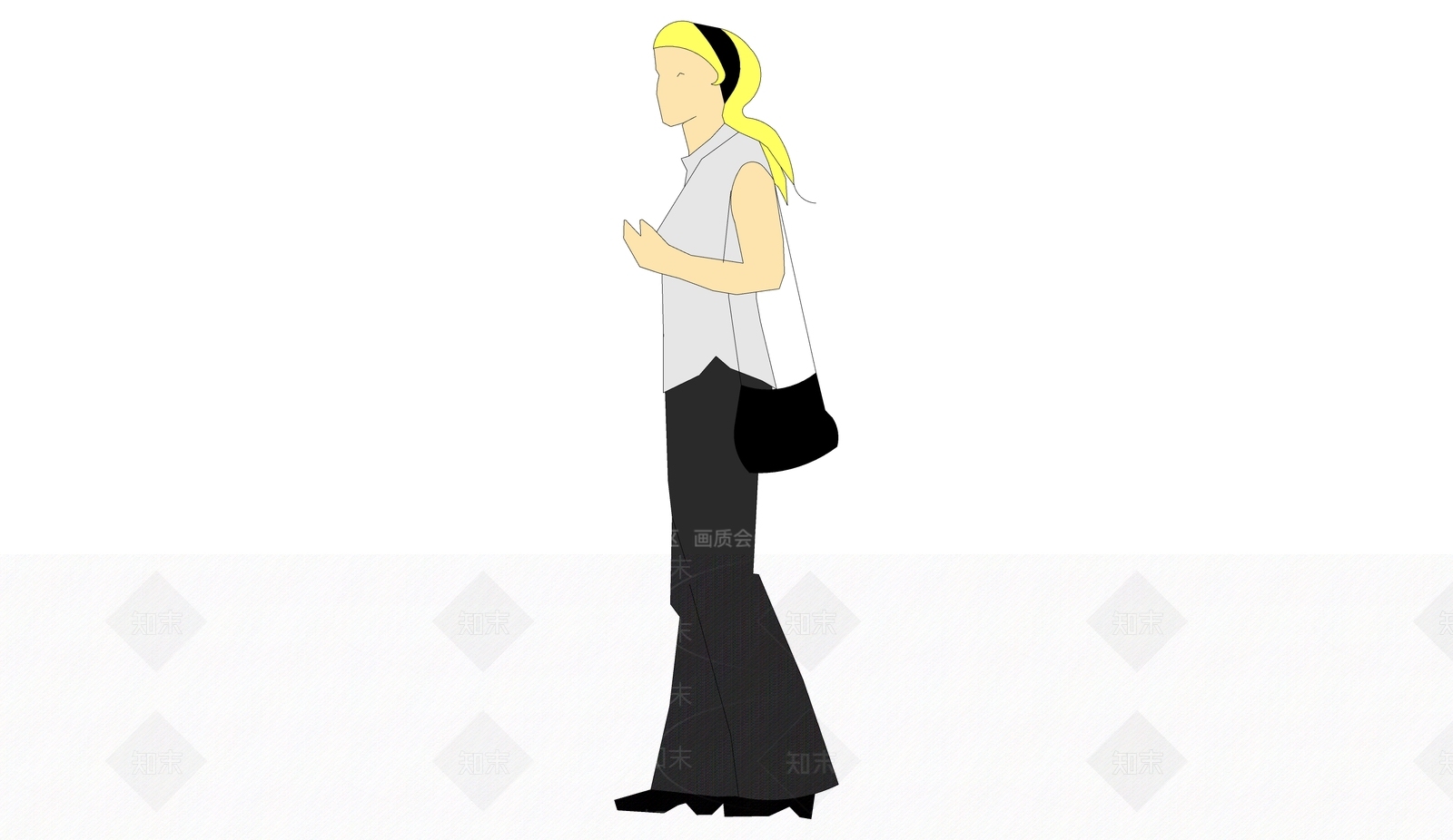 2D女人SU模型下载【ID:1161137508】