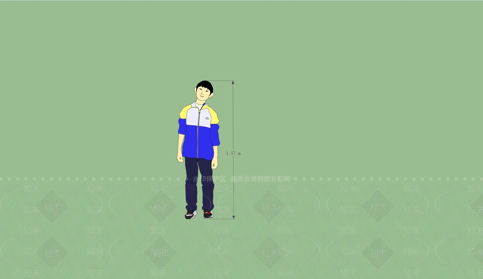 2D学生SU模型下载【ID:1161138688】