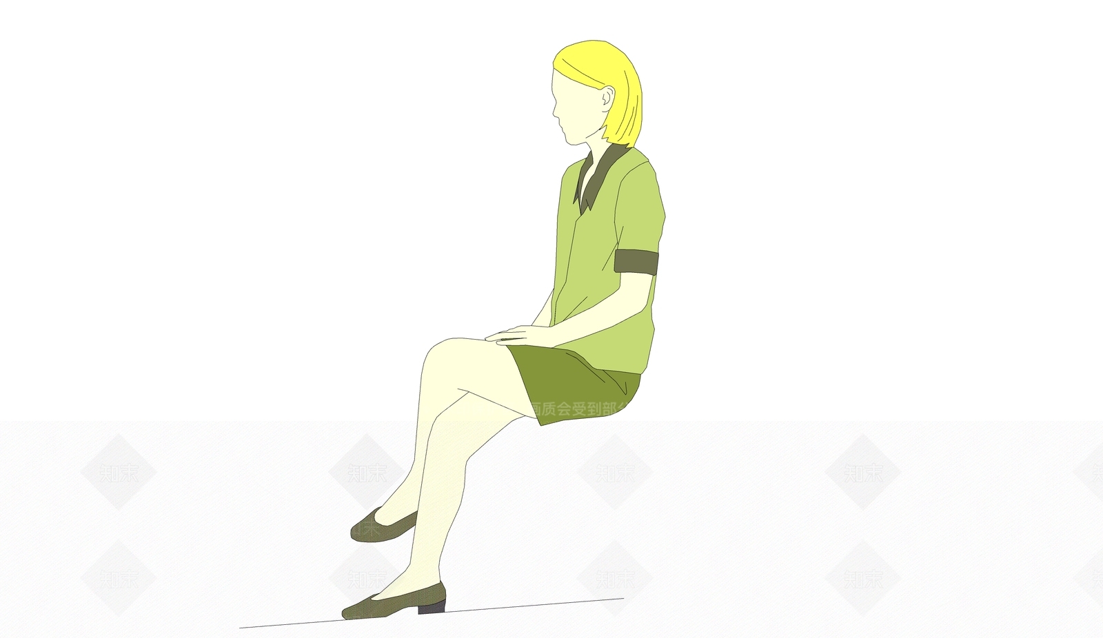 2D女人SU模型下载【ID:1161139380】