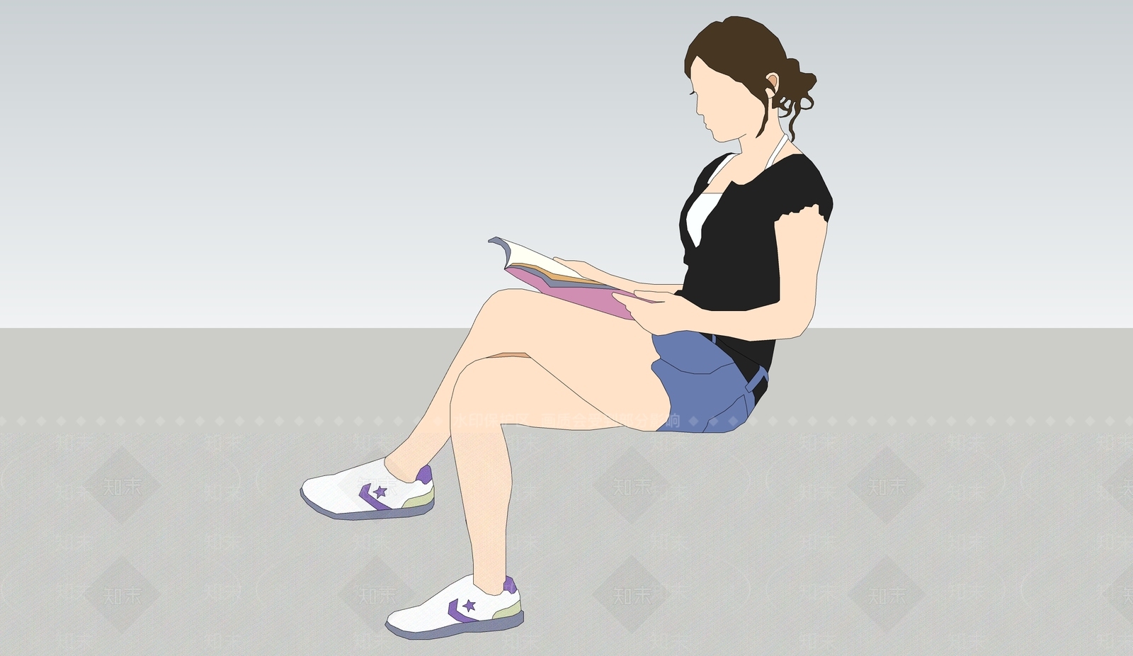 2D女人SU模型下载【ID:1161145691】