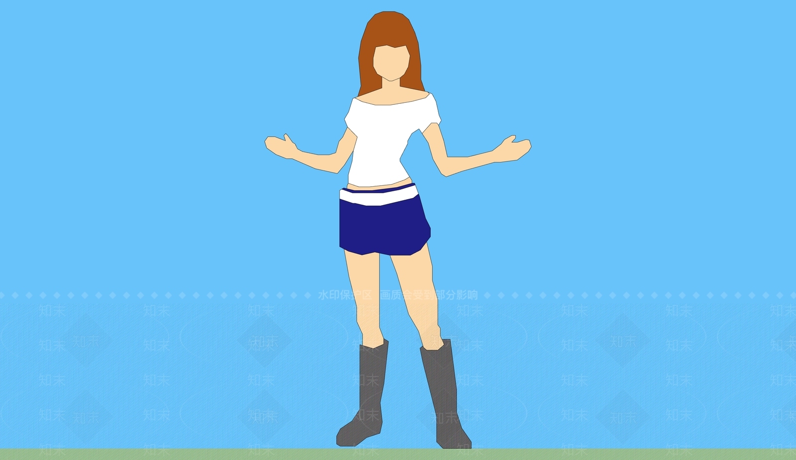 2D女人SU模型下载【ID:1161146790】