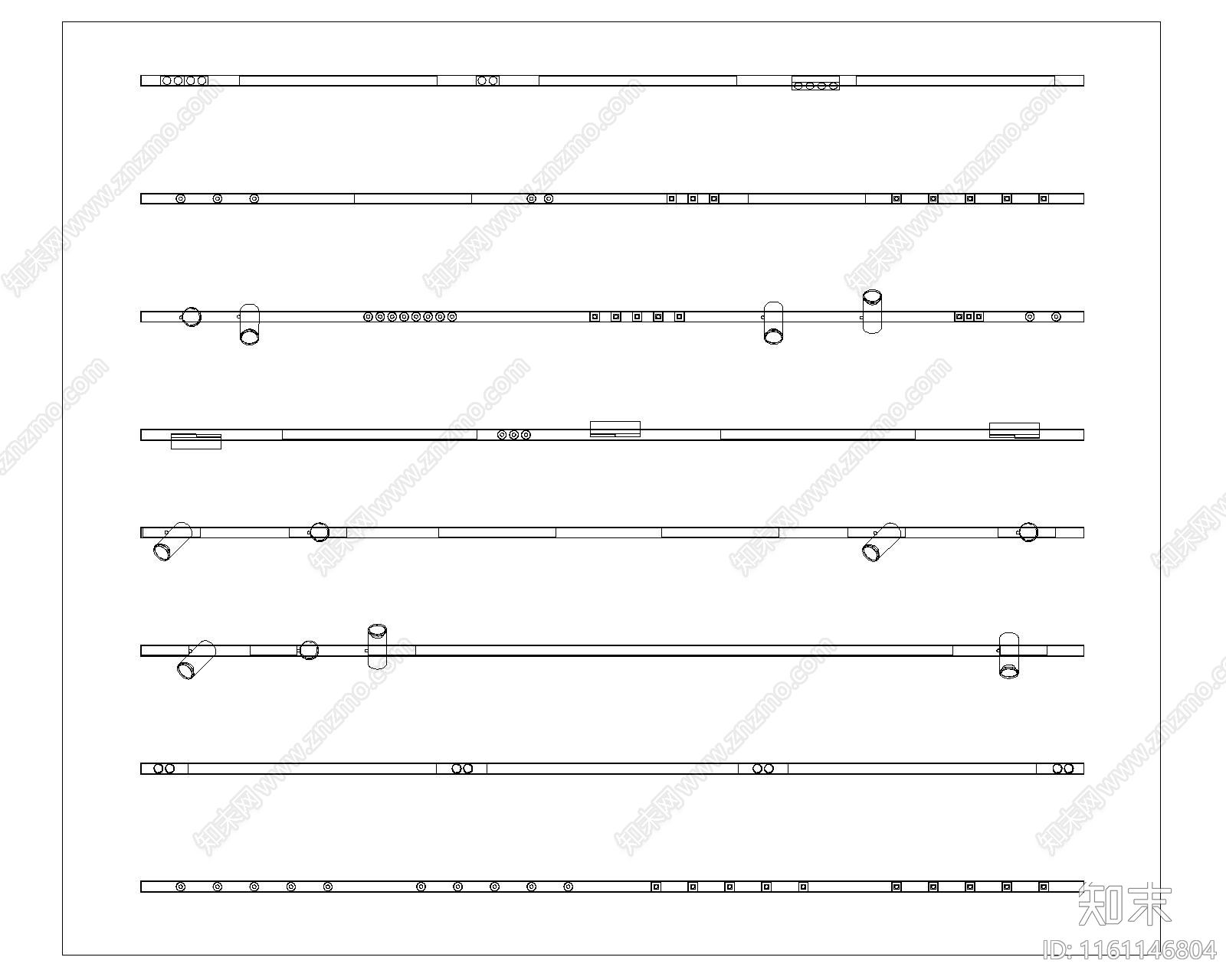 现代筒灯射灯施工图下载【ID:1161146804】