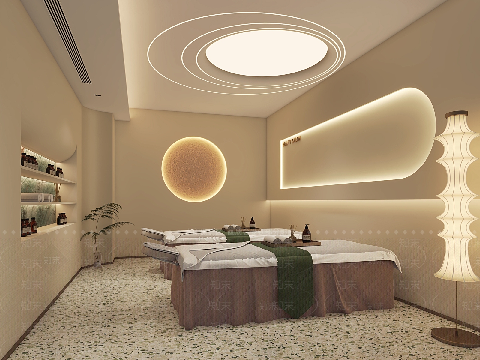 现代SPA房包间3D模型下载【ID:1161147681】