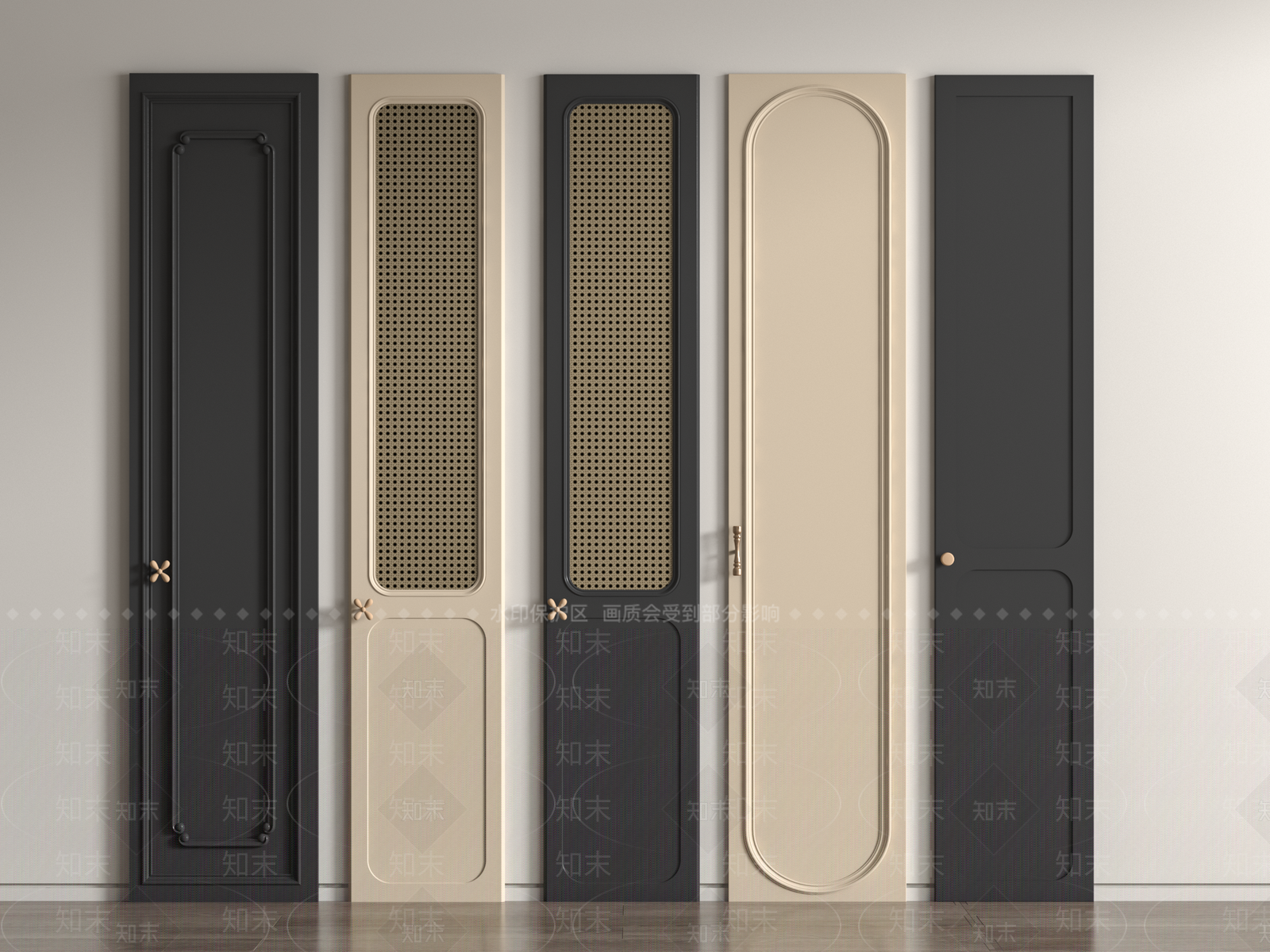 法式门板3D模型下载【ID:1161147424】