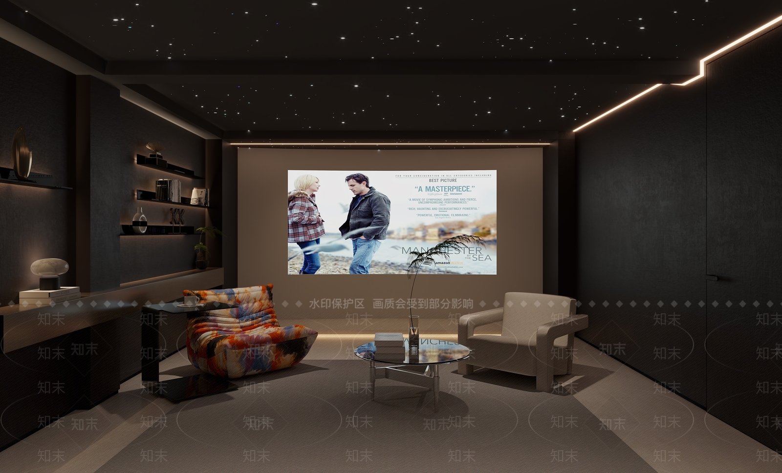 现代影音室3D模型下载【ID:1161150411】
