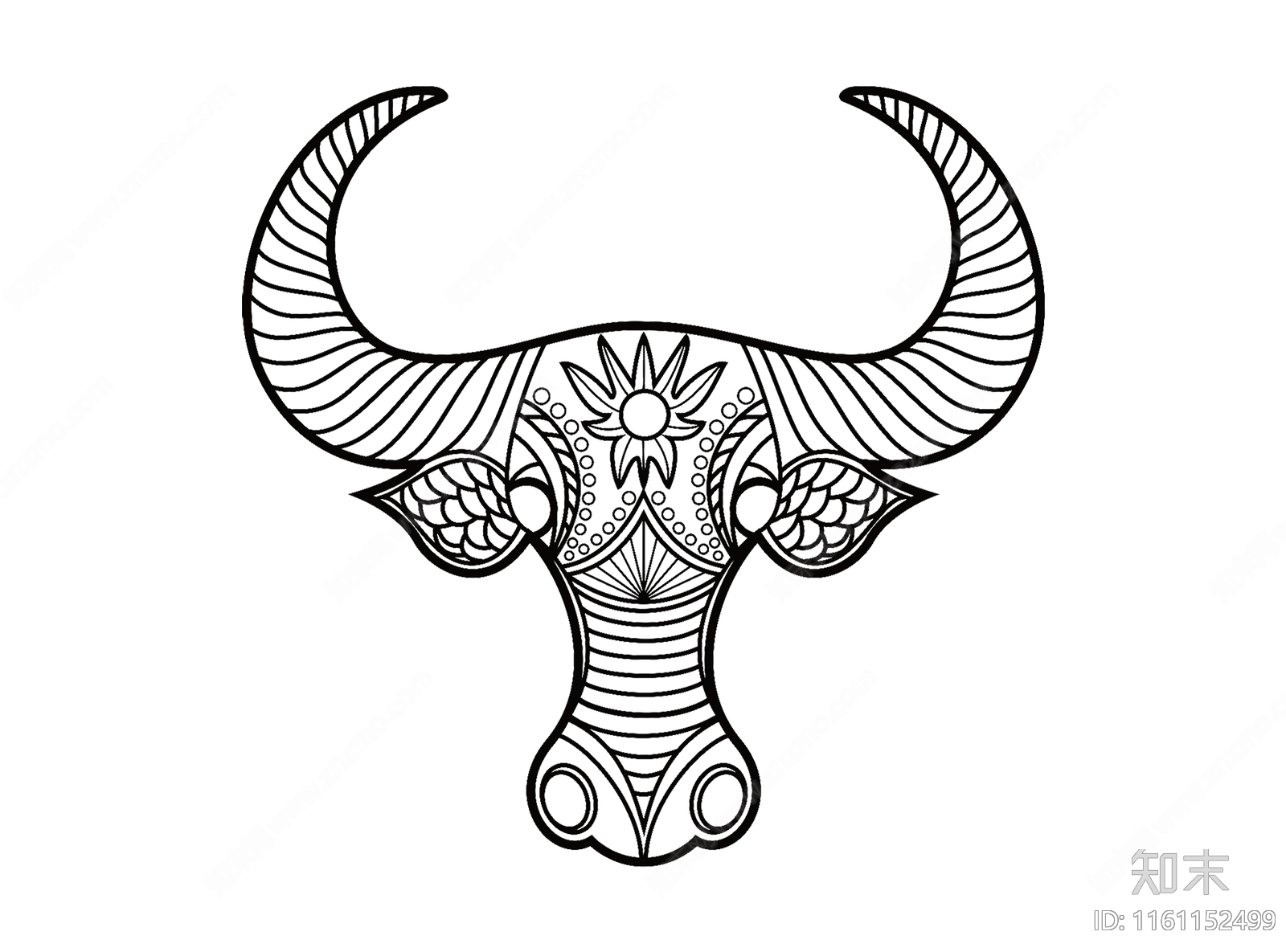 苗族牛图腾下载【ID:1161152499】