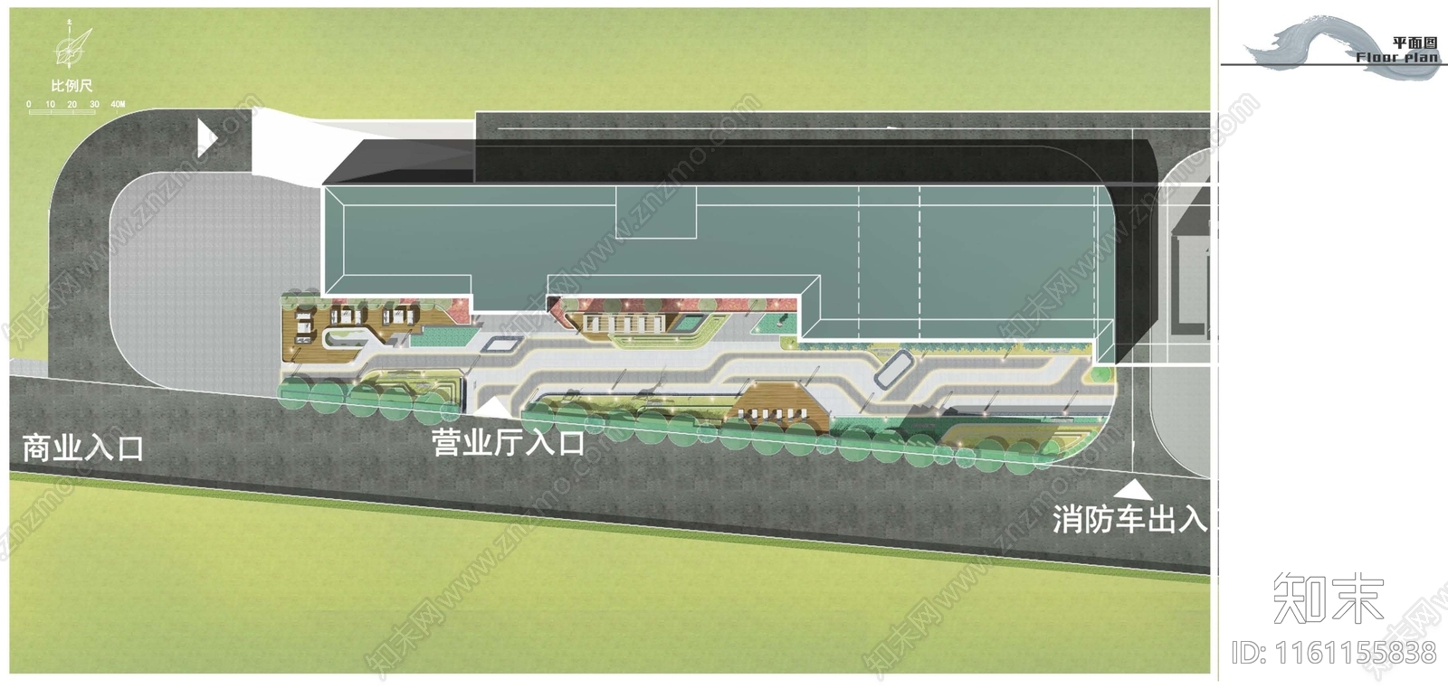 陕西现代宝鸡碧水润园售楼部景观下载【ID:1161155838】