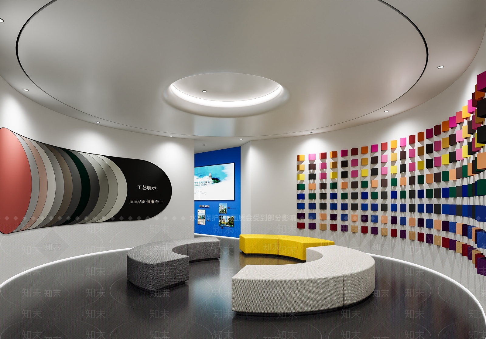 现代服装工艺展厅3D模型下载【ID:1161157455】