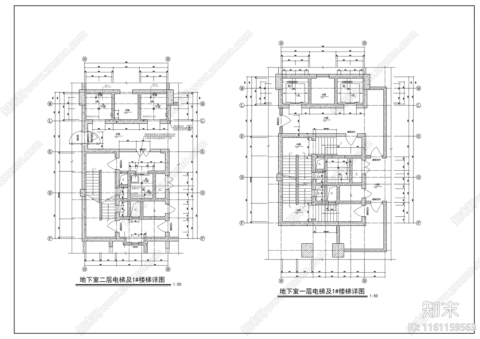 二十六层住宅楼建cad施工图下载【ID:1161159563】