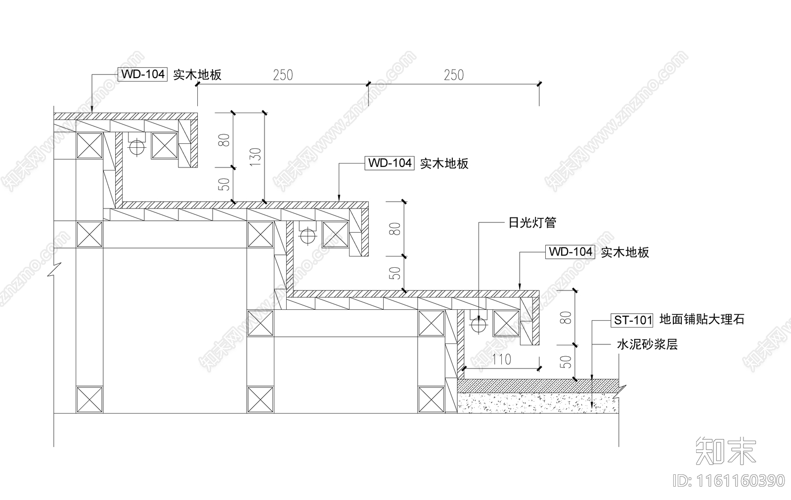 酒吧收银台结构施工图下载【ID:1161160390】