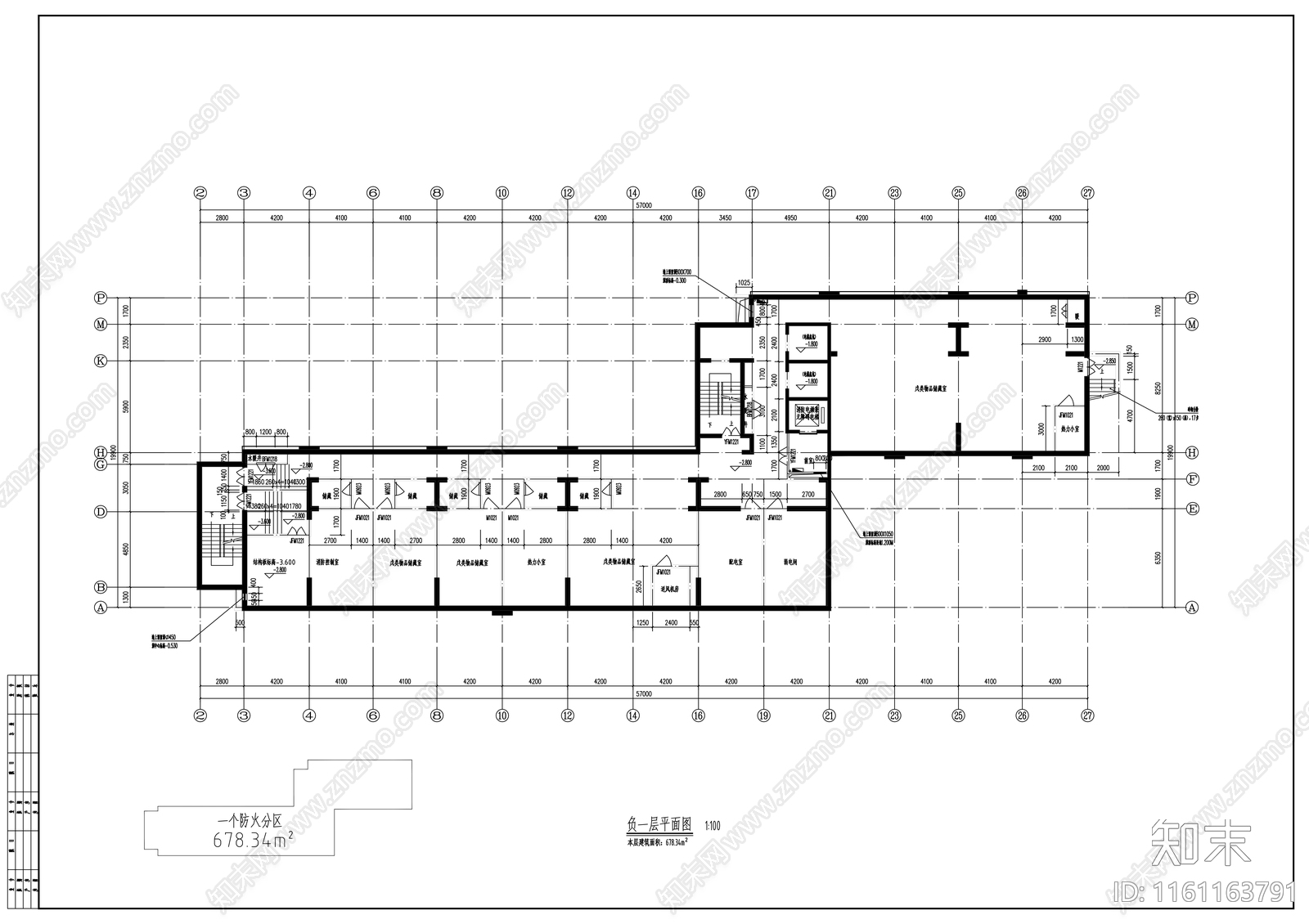 二十七层公寓综合楼建筑扩初图cad施工图下载【ID:1161163791】