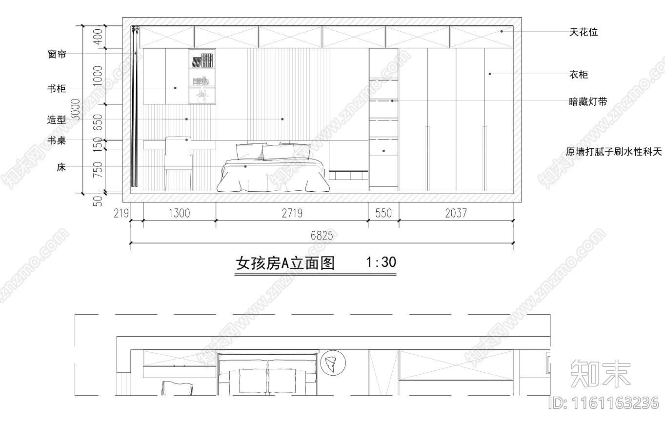 现代别墅效果图cad施工图下载【ID:1161163236】