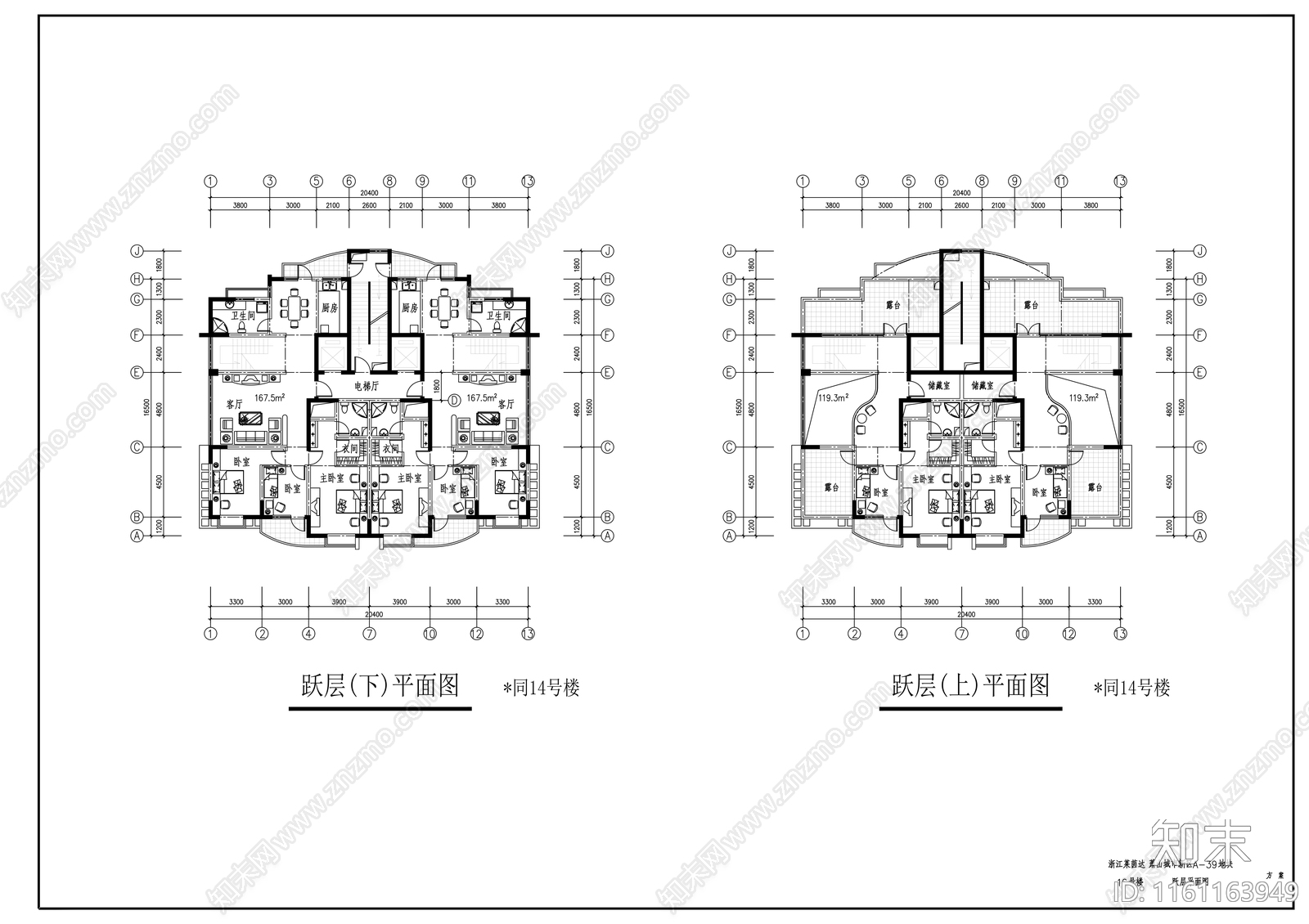 二十一层住宅楼建筑设计方案图cad施工图下载【ID:1161163949】