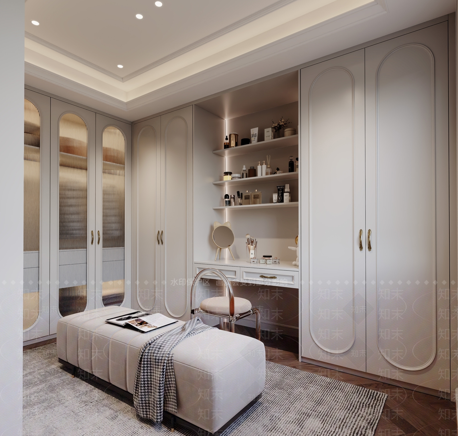 法式衣帽间3D模型下载【ID:1161169421】
