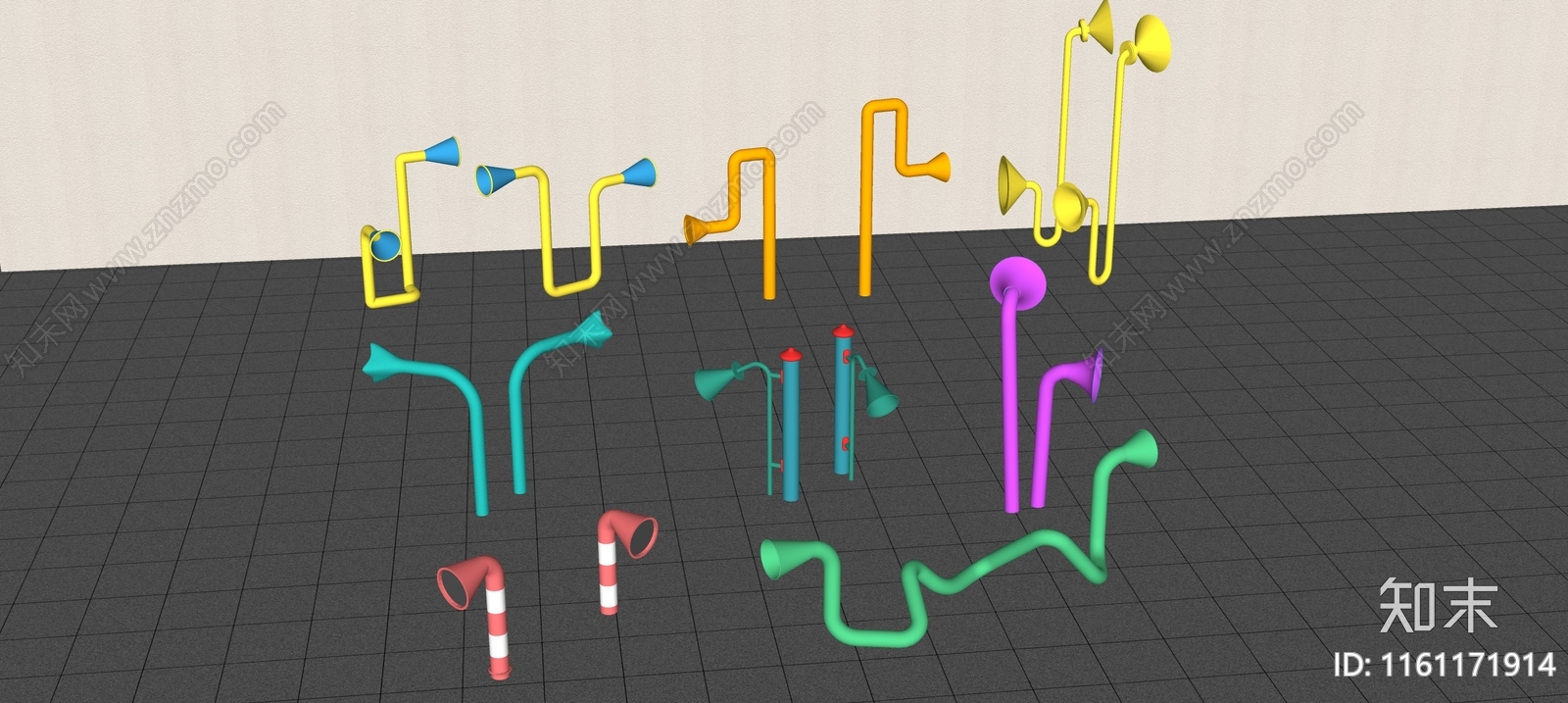 儿童器材SU模型下载【ID:1161171914】