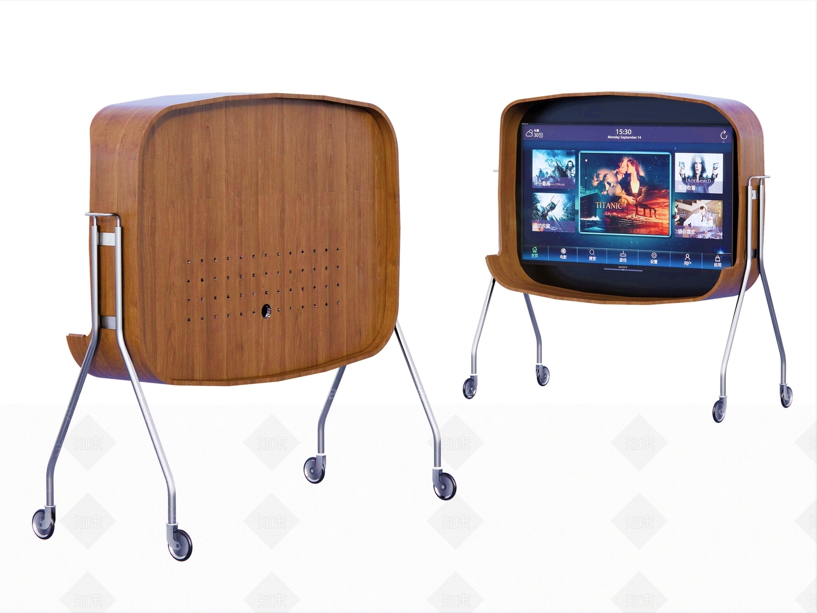 北欧移动电视架3D模型下载【ID:1161173350】