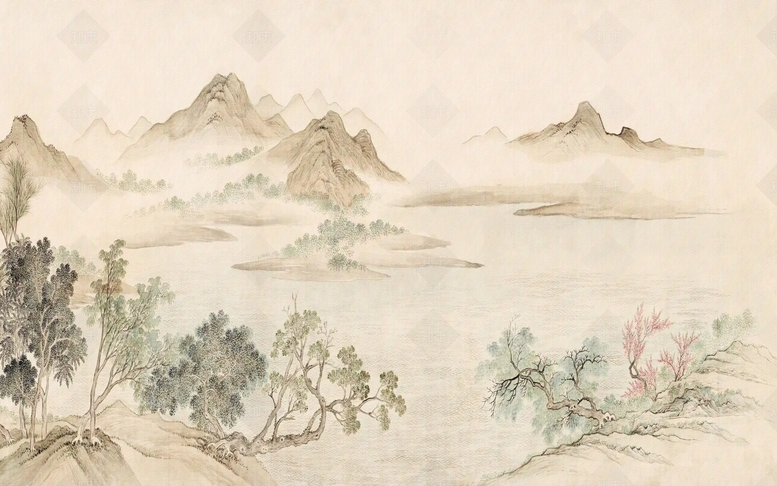 国风新中式壁纸禅意贴图下载【ID:1161177714】