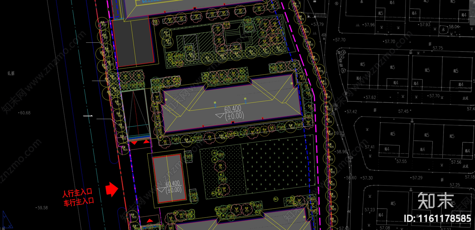 浙江省金华市某大区建筑景观全套图纸cad施工图下载【ID:1161178585】