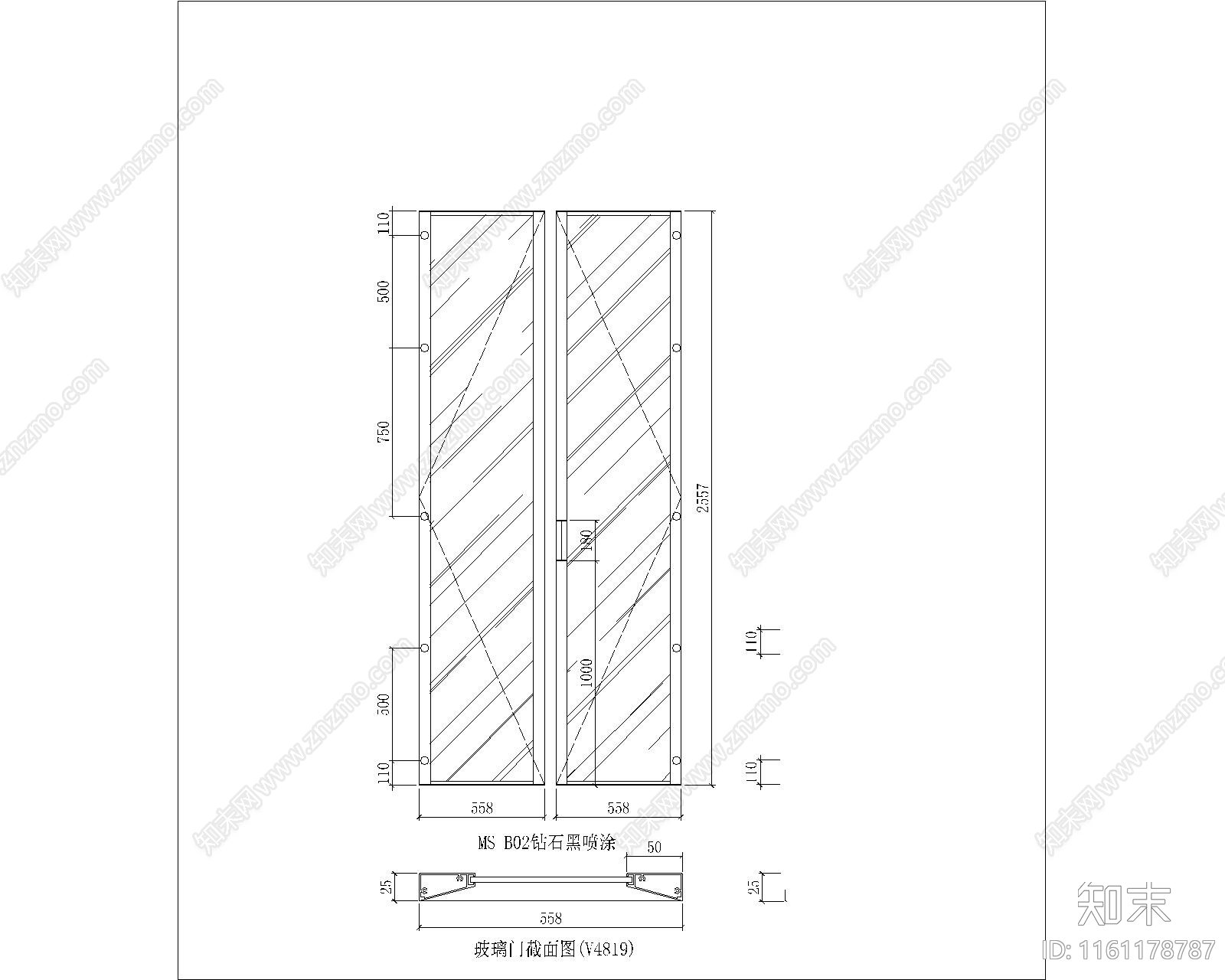 现代高档酒柜节点大样图cad施工图下载【ID:1161178787】