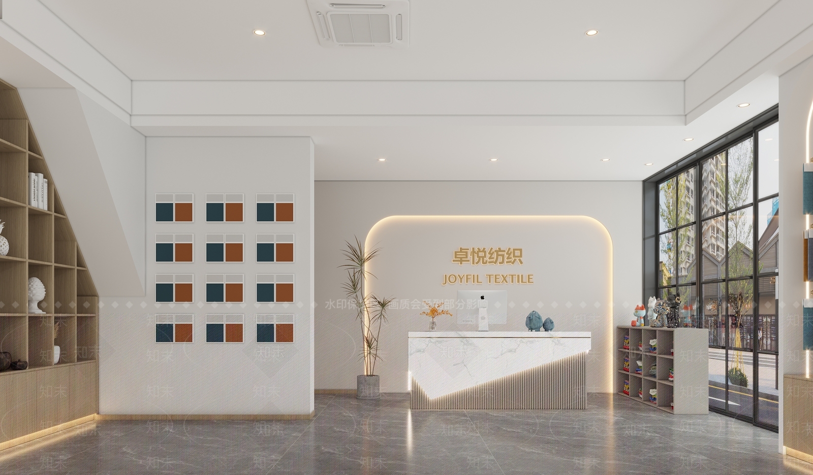 现代布料店3D模型下载【ID:1161180513】