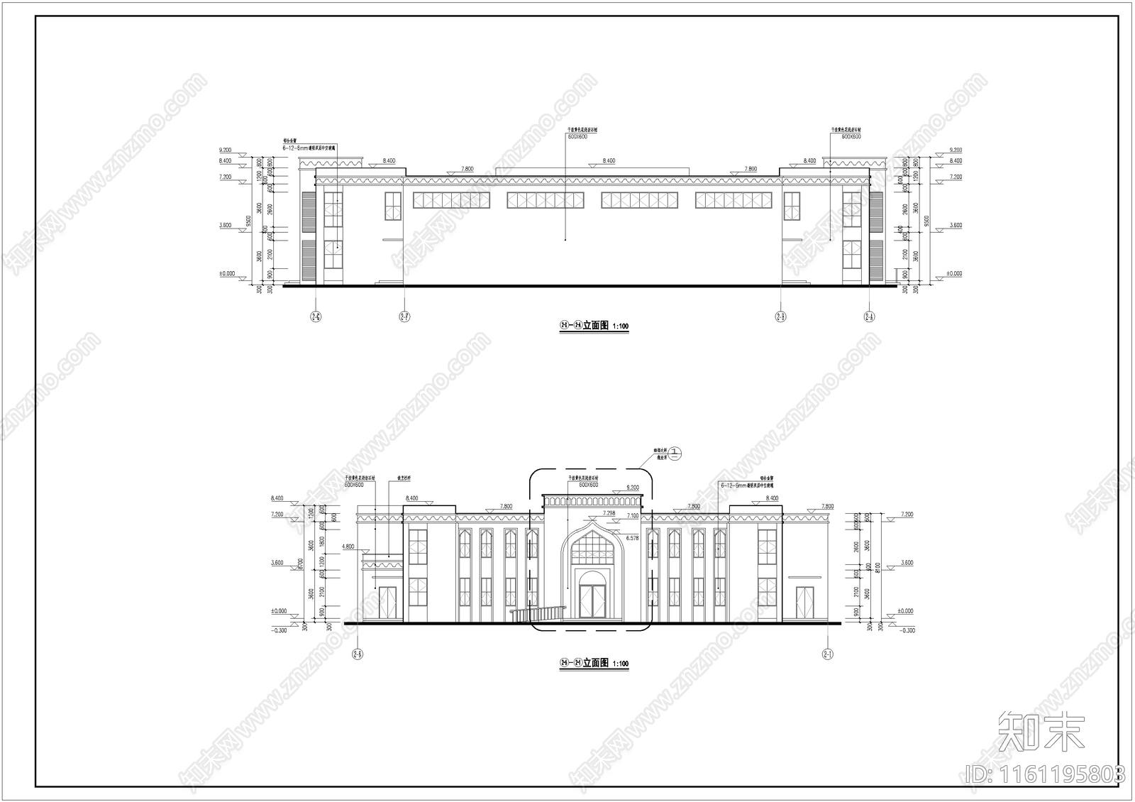 殡仪馆殡礼楼cad施工图下载【ID:1161195803】