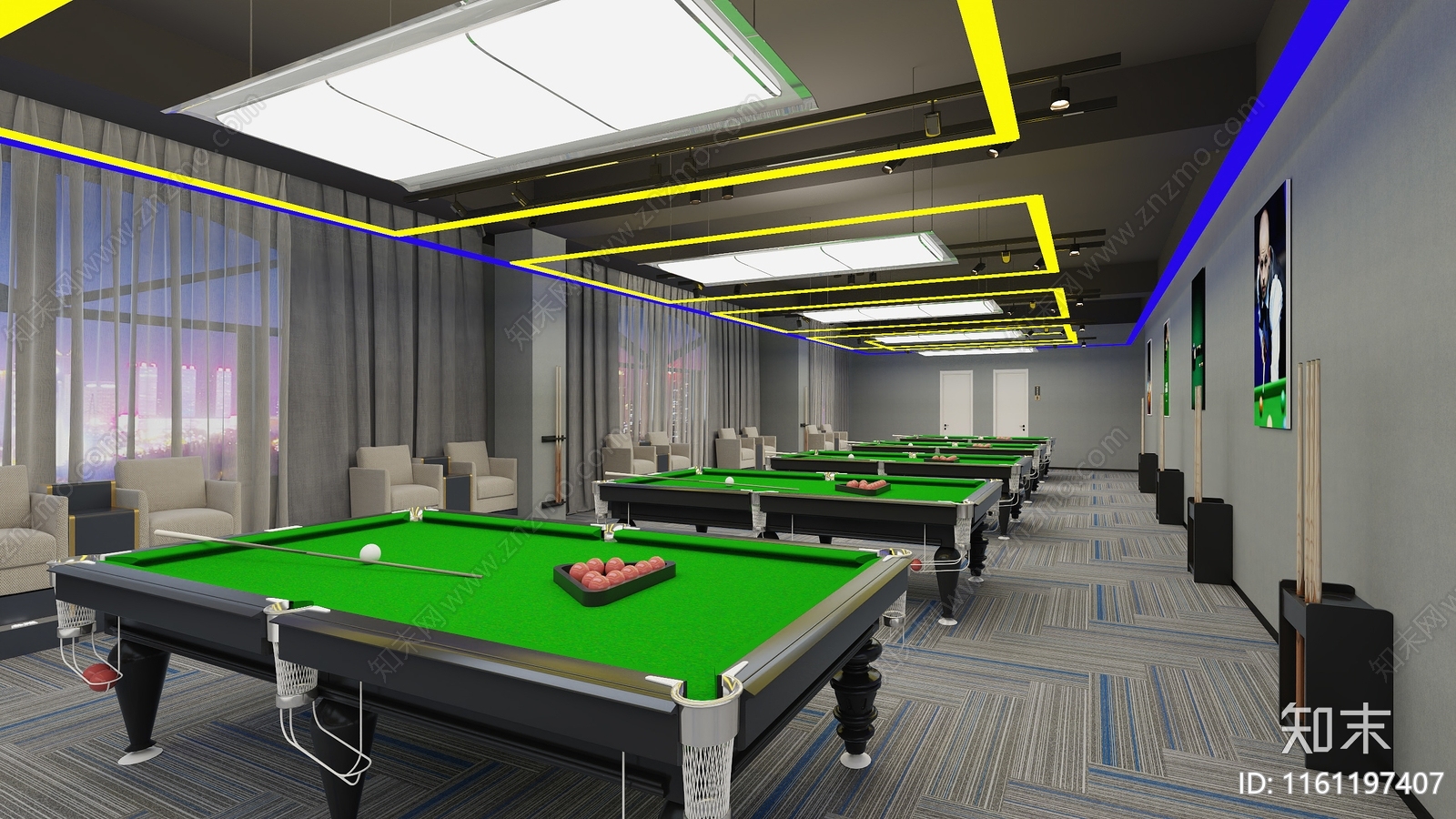 台球施工图下载【ID:1161197407】