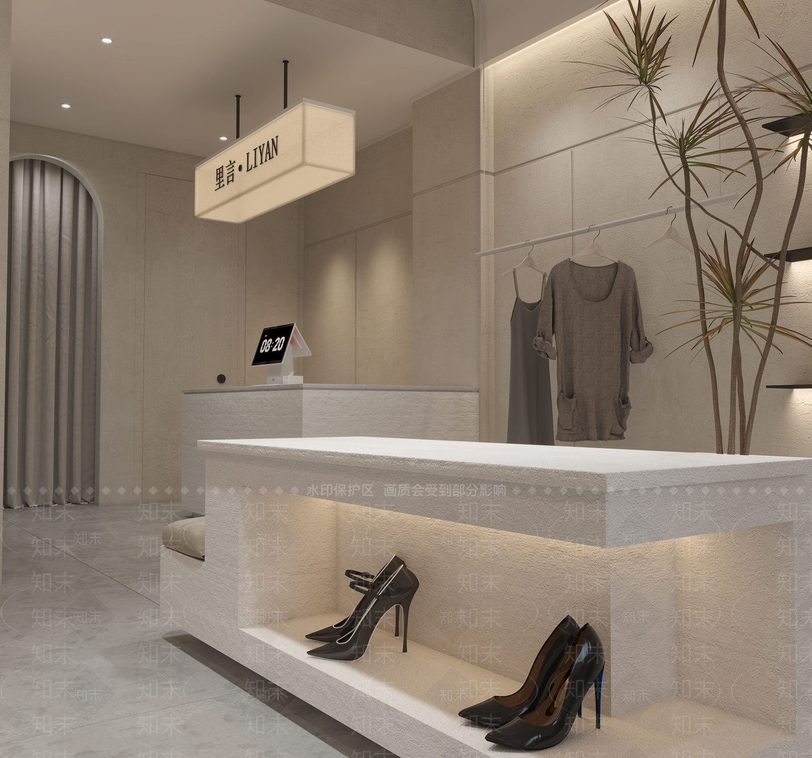 现代服装店3D模型下载【ID:1161197255】