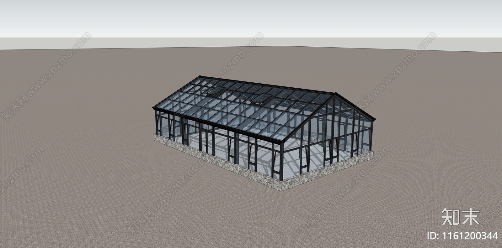 现代玻璃阳光房SU模型下载【ID:1161200344】