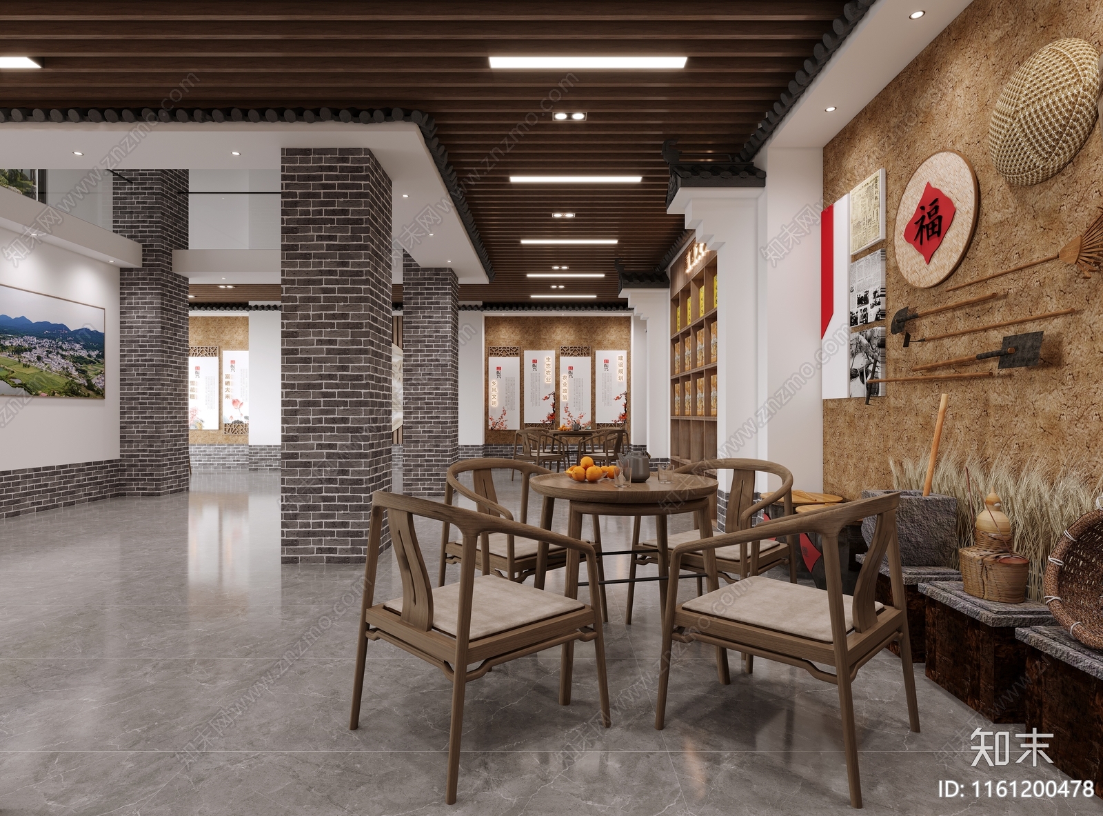 现代民俗展厅3D模型下载【ID:1161200478】