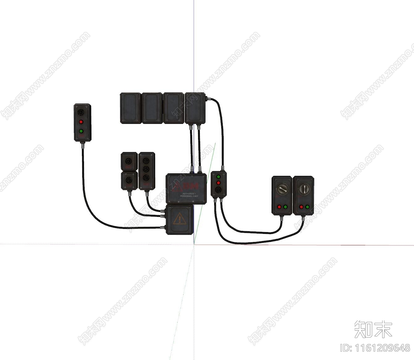 现代设备电动开关SU模型下载【ID:1161209648】