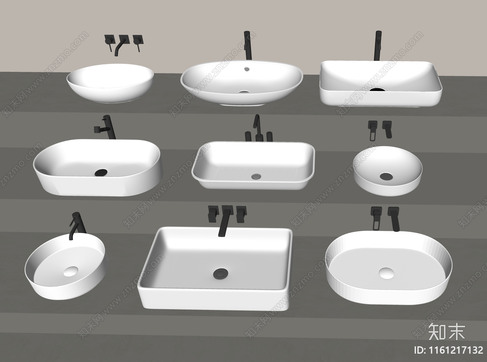 洗手盆SU模型下载【ID:1161217132】