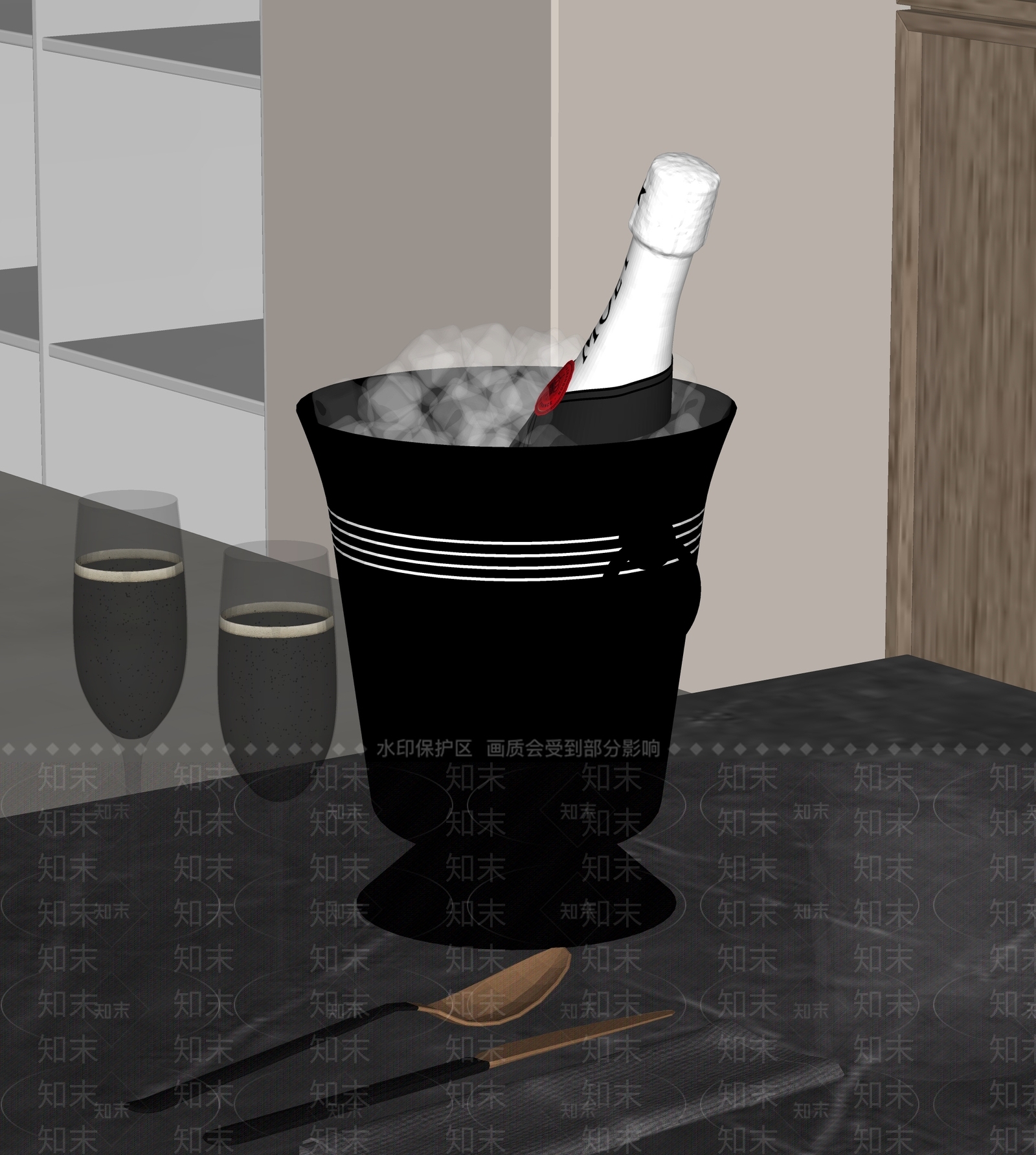 现代酒水组合SU模型下载【ID:1161219878】
