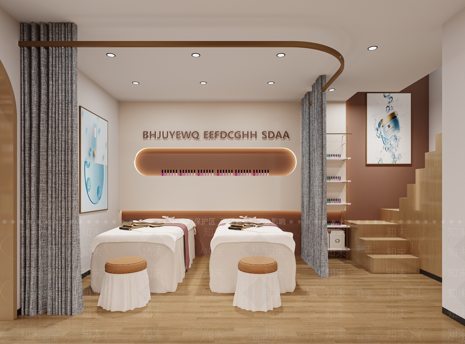 现代美容SPA店3D模型下载【ID:1161228488】
