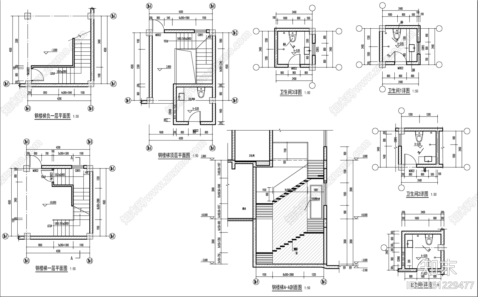 新中式风格商业街建cad施工图下载【ID:1161229477】