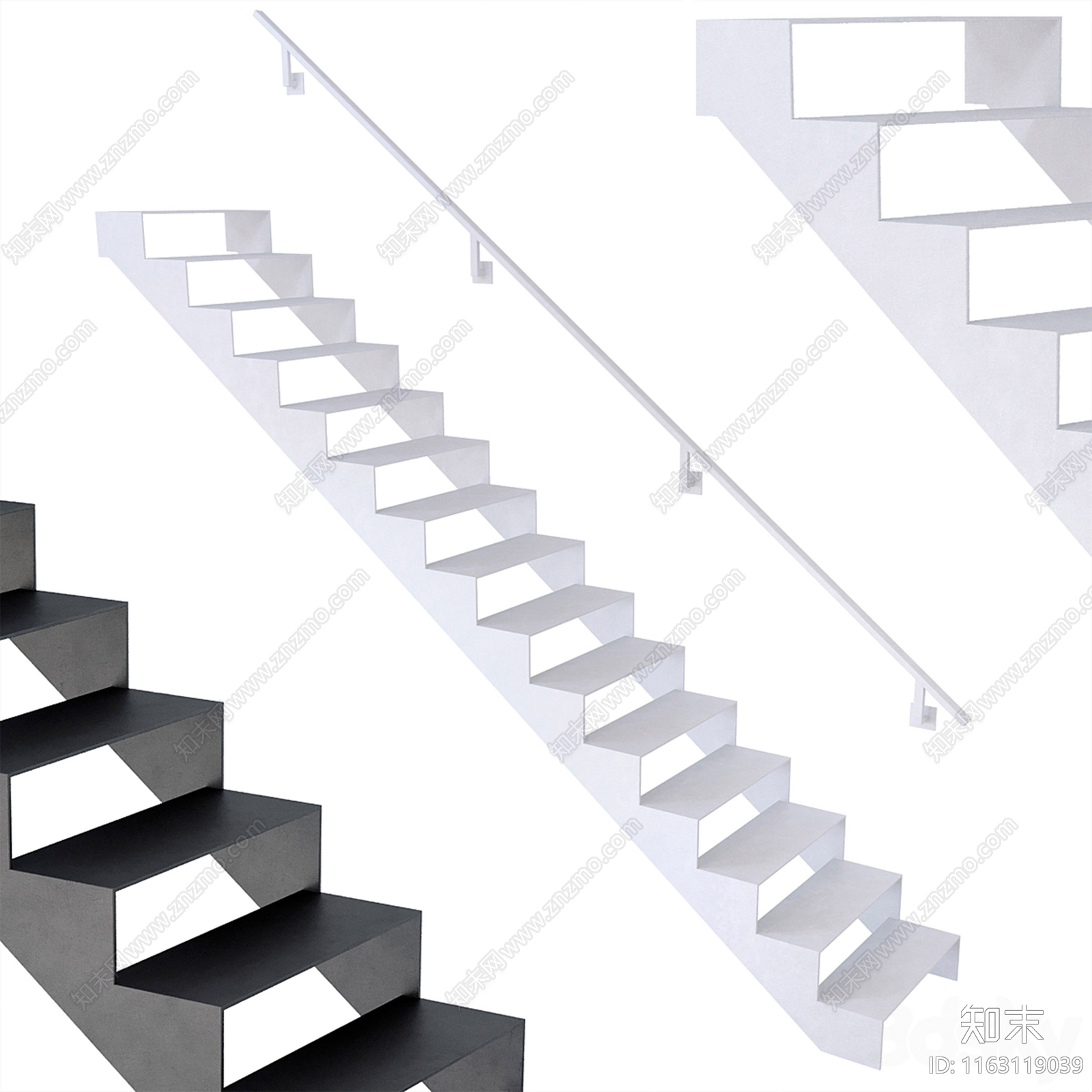 楼梯3D模型下载【ID:1163119039】