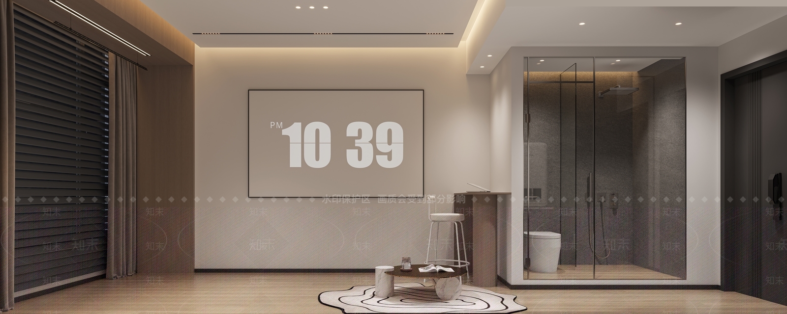 现代极简公寓3D模型下载【ID:1161560223】