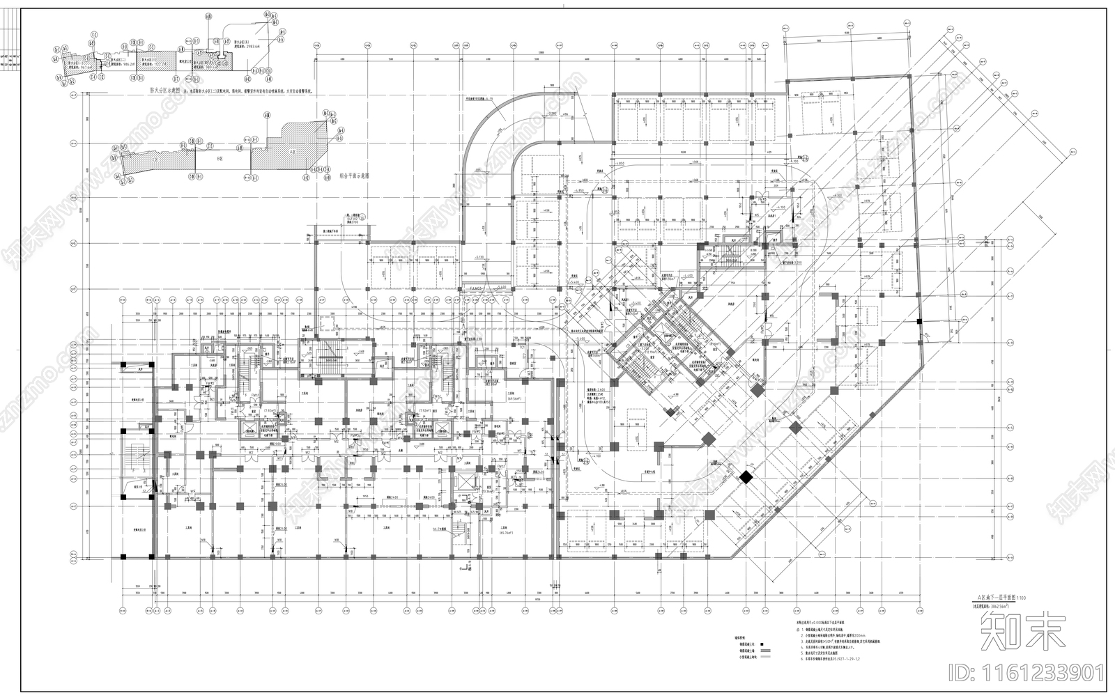 三十三层商住楼建cad施工图下载【ID:1161233901】