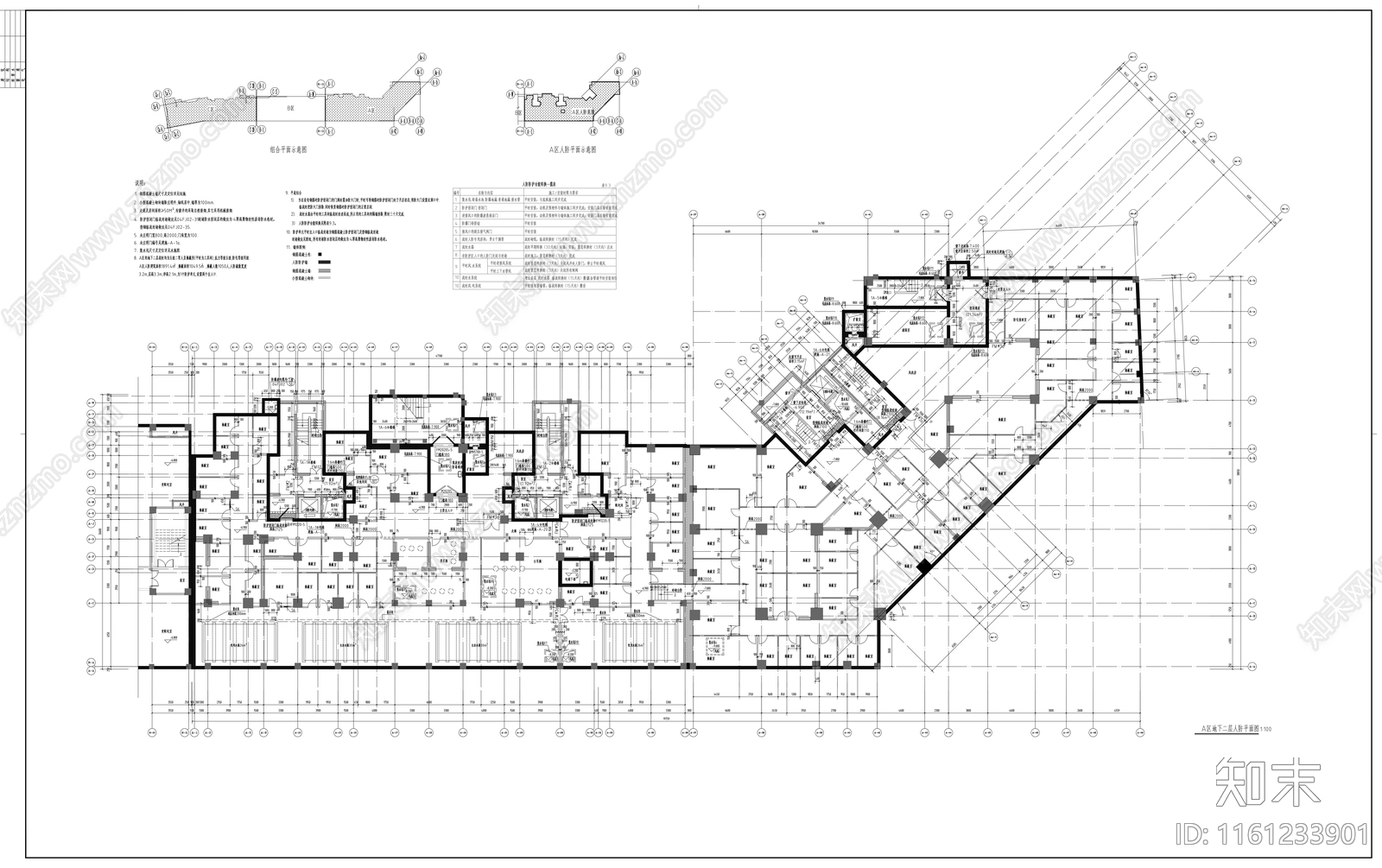 三十三层商住楼建cad施工图下载【ID:1161233901】