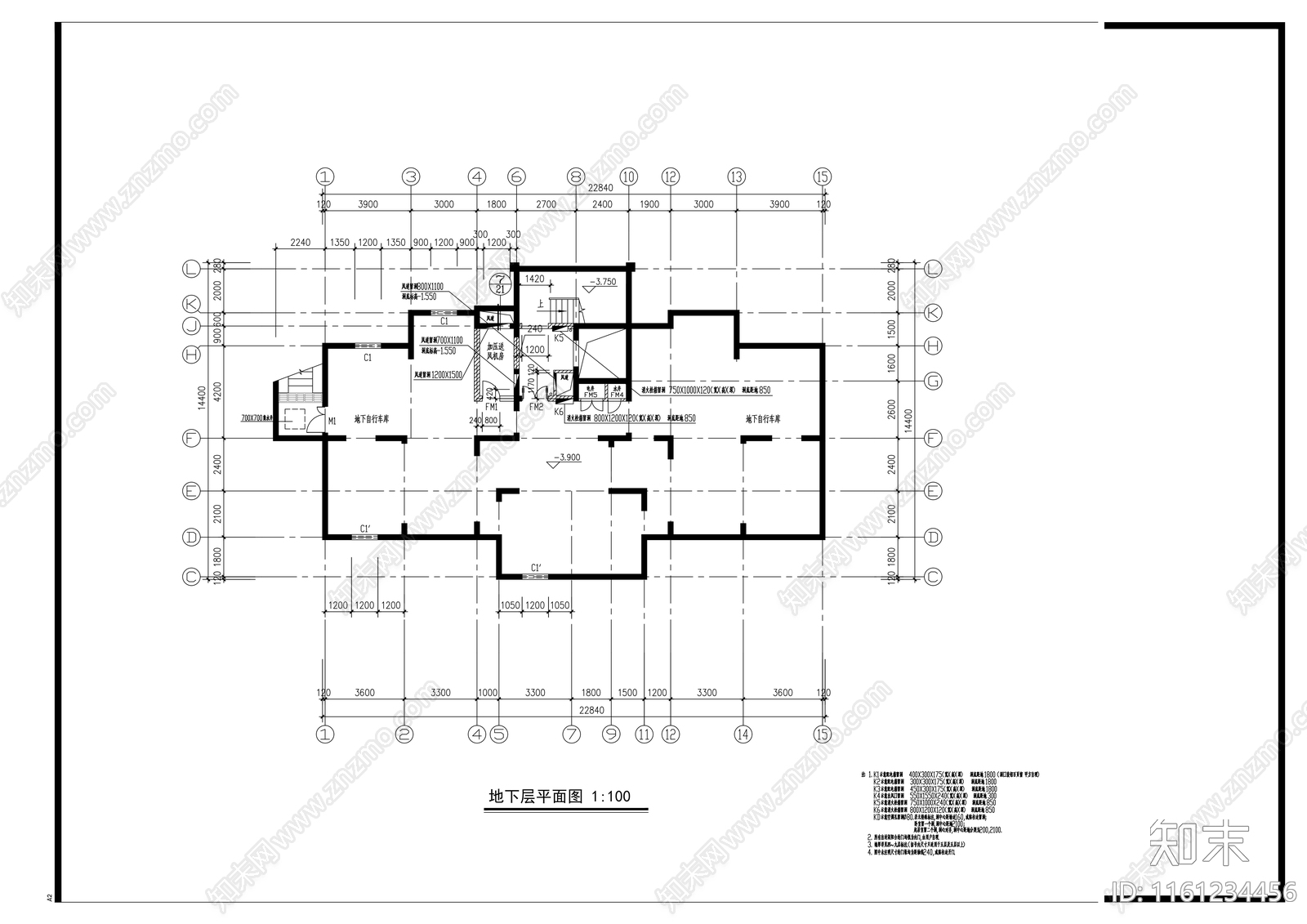 十二层住宅楼建cad施工图下载【ID:1161234456】