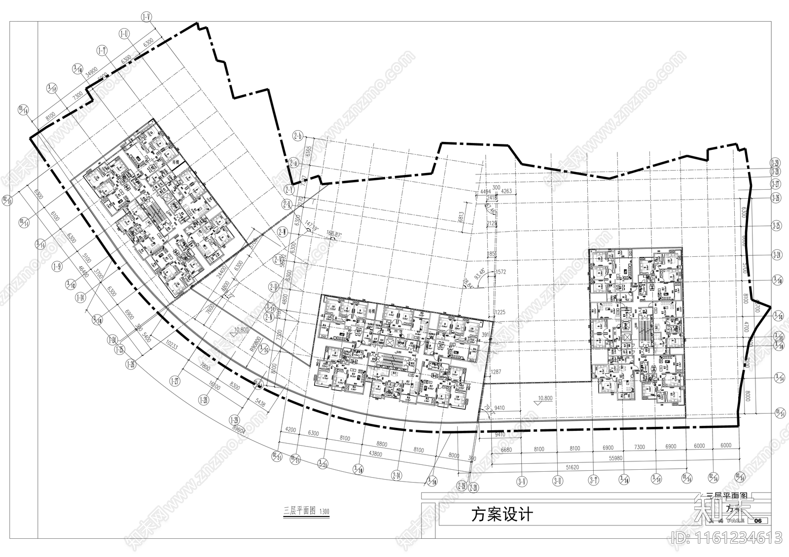 十九层沿街二梯六户商住楼建筑方案图cad施工图下载【ID:1161234613】