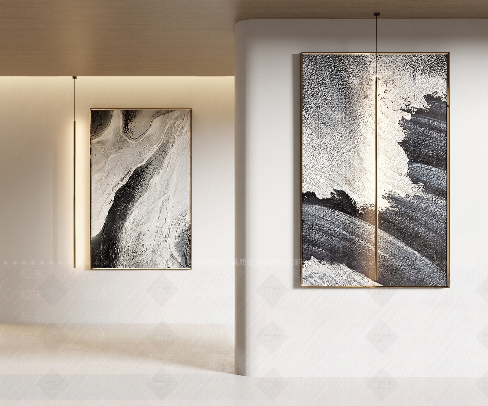 现代装饰画SU模型下载【ID:1161249320】