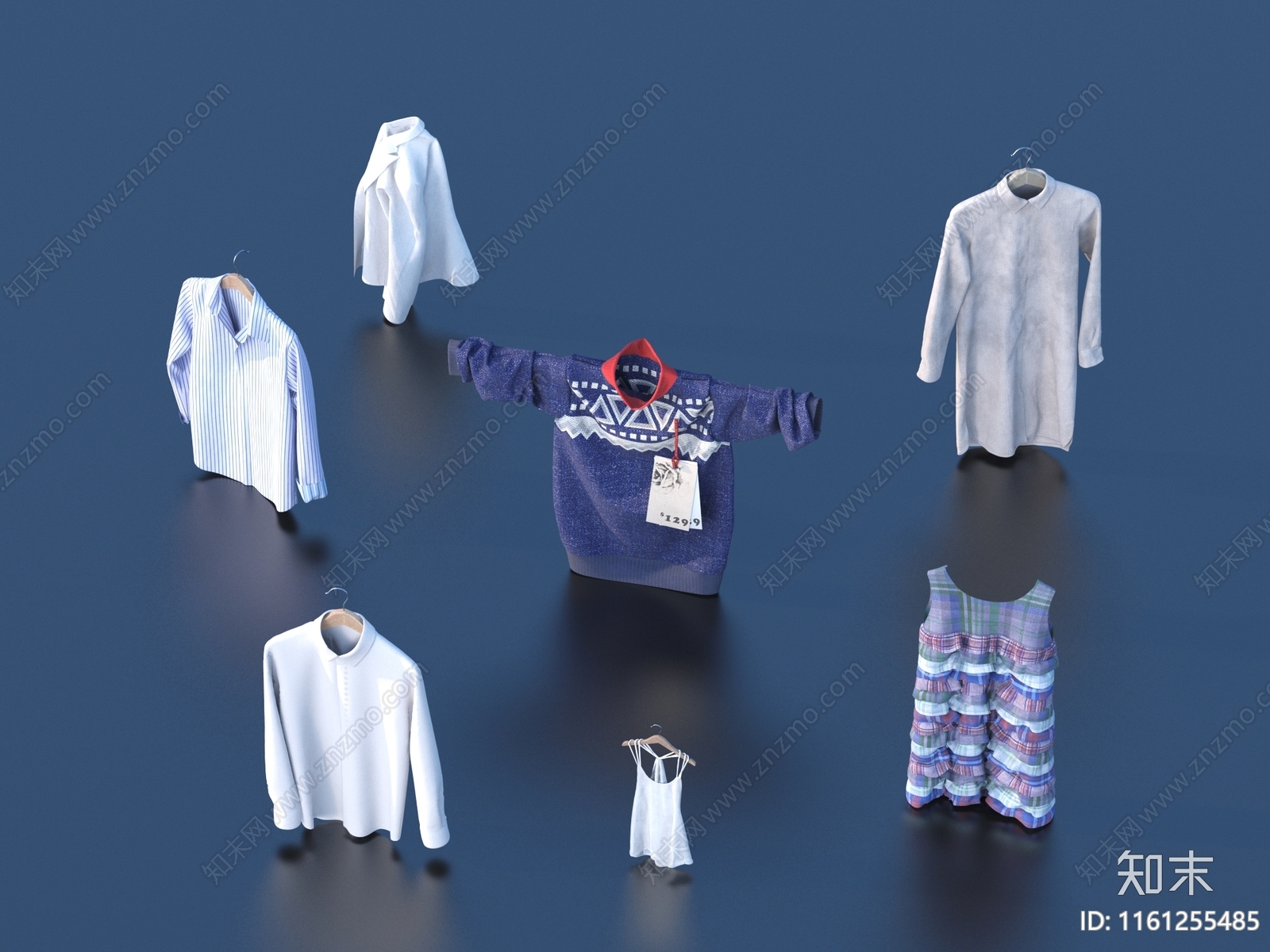 衣服3D模型下载【ID:1161255485】