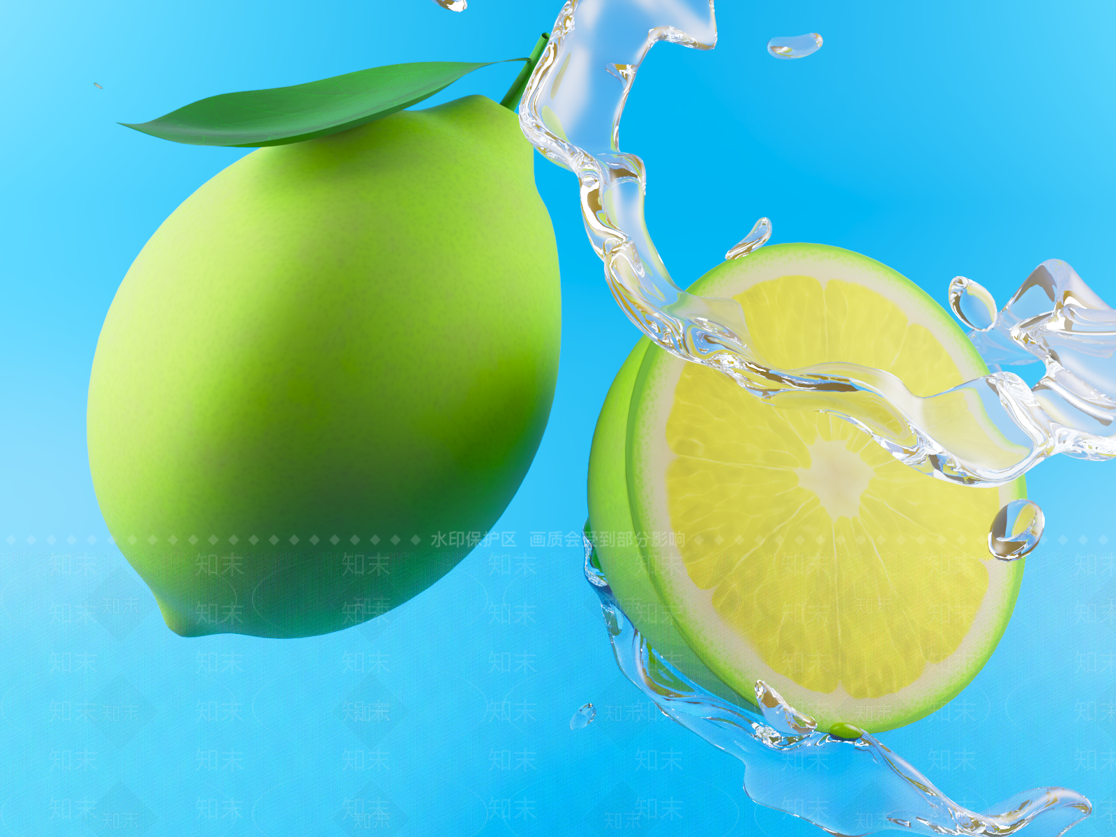 柠檬3D模型下载【ID:1161257528】